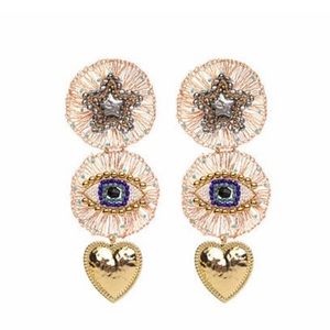 Turkish blue eye earrings